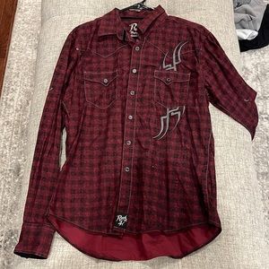 Wrangler rock 47 men’s long sleeve button down shirt